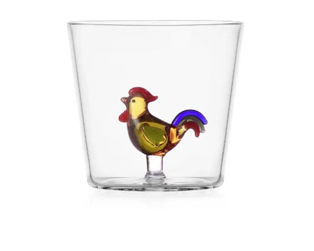 Bicchiere tumbler animal farm gallo