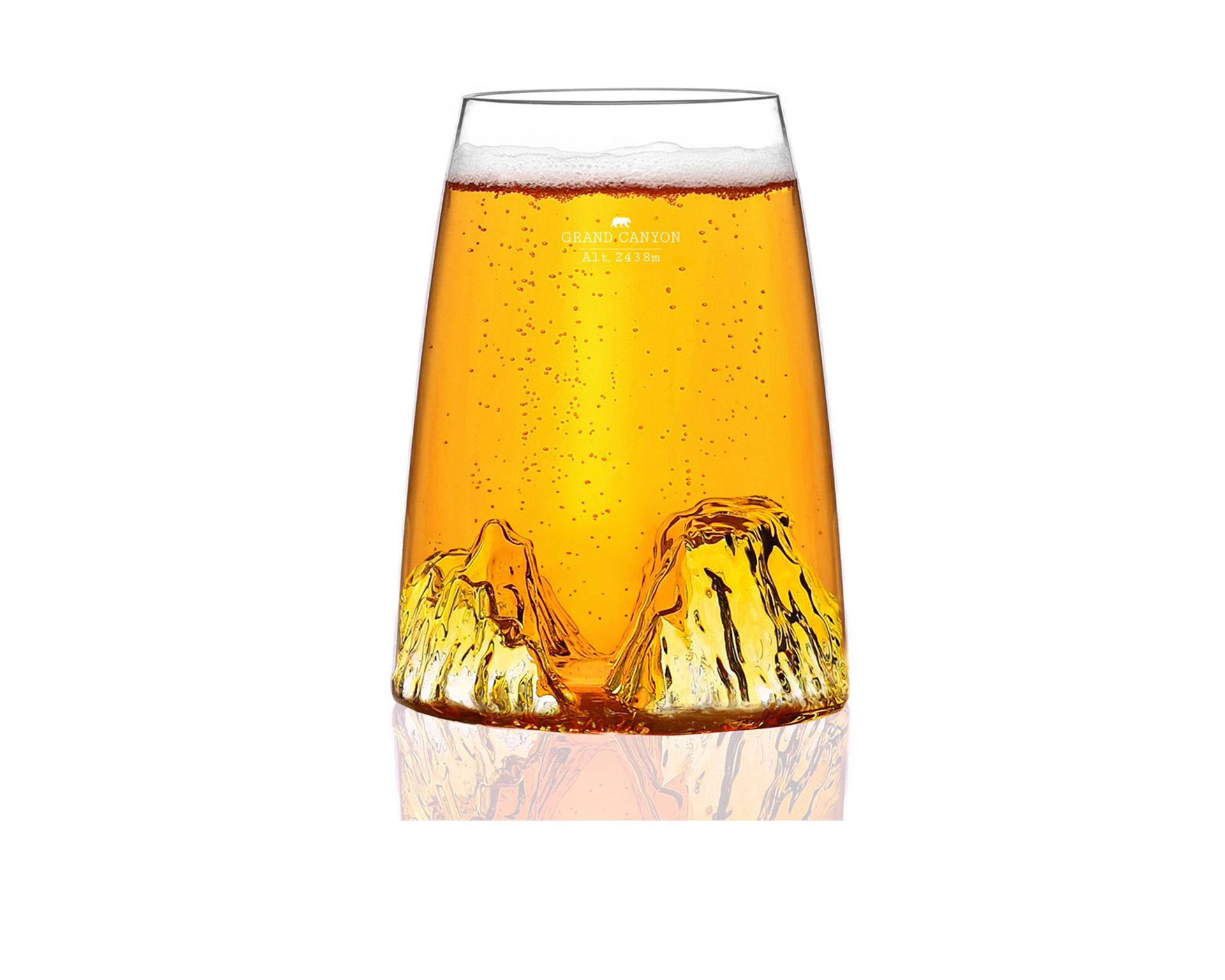 Long Drink Glass Topographic Grand Canyon Alaskan Maker 189448 200vdg