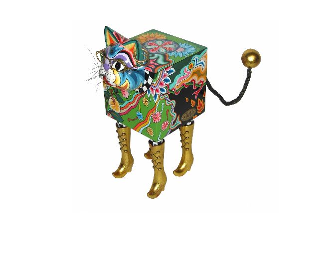 Gatto caddy xl dipinto a mano