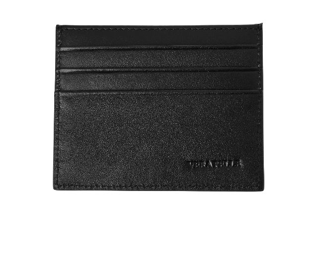 Credit Card Holder Leather Black Ottaviani