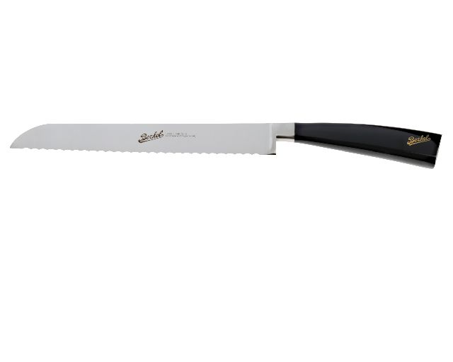 Coltello pane elegance acciaio con manico nero