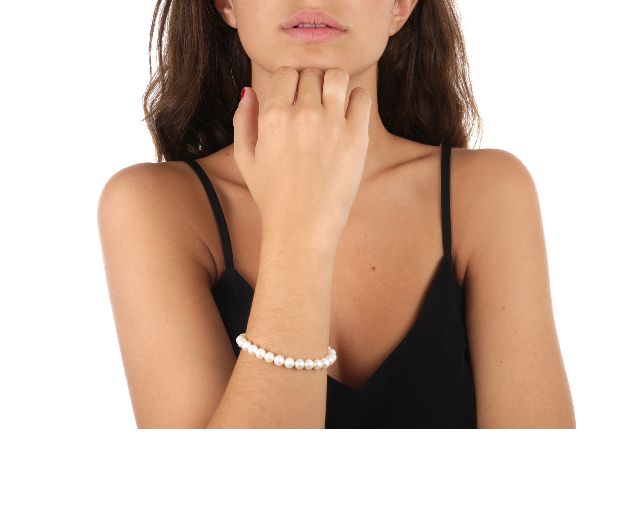 Bracelet Gold 750 And White Pearls Grown 24 Months Selezione Zanolli