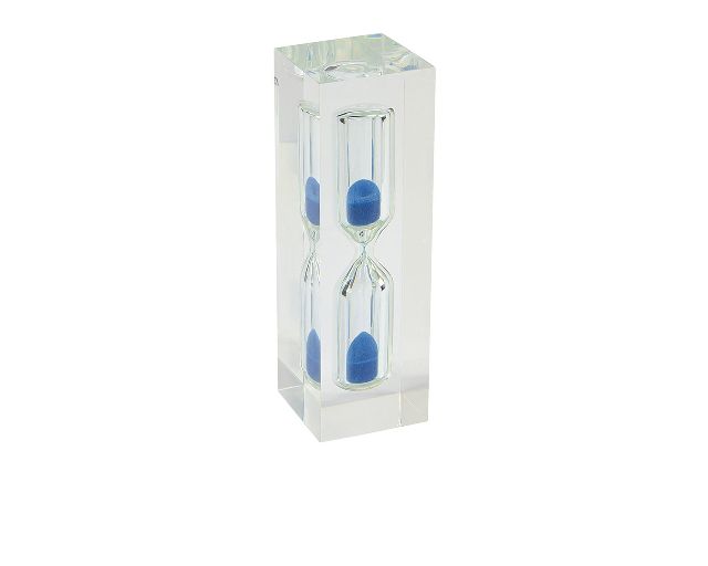 Clessidra con sabbia azzurra