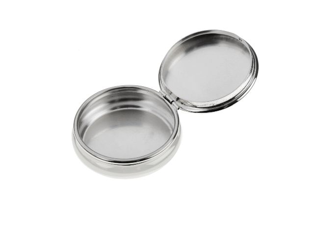 Round Pill Box Silver Selezione Zanolli