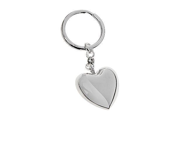 Portachiavi cuore argento