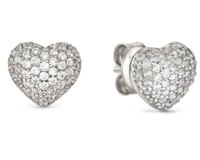 Earrings life poetry silver