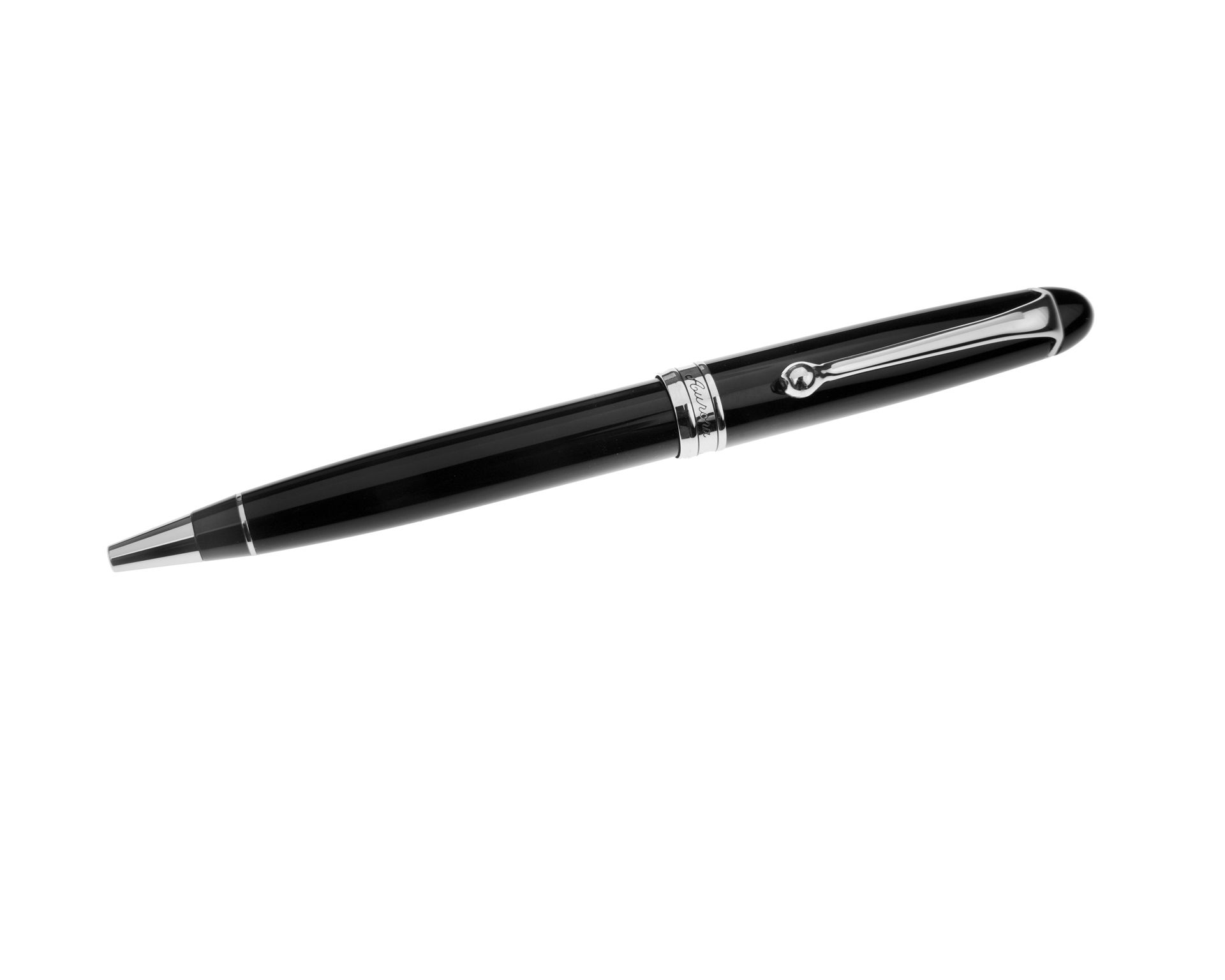 Penna A Sfera 88 Nera Con Finiture Cromate Aurora 138428 877830c