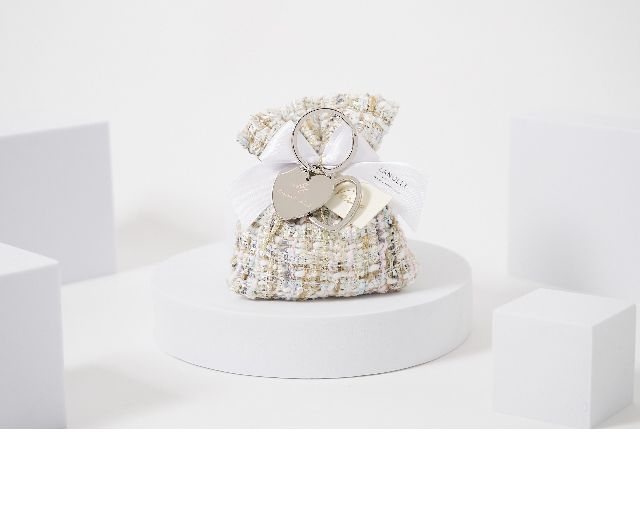 Keyring Two Hearts With Sugared Almonds Selezione Zanolli 170544 6285588hx