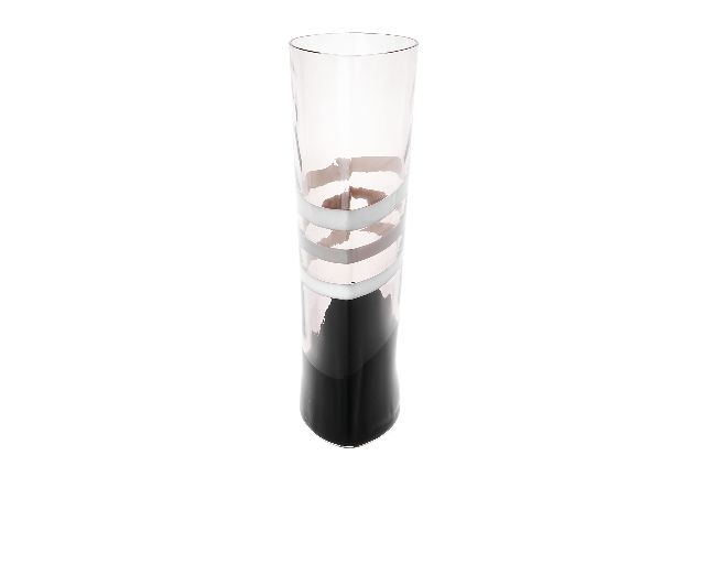 Vase Arco Murano Glass Milk White Black And Grey Carlo Moretti 137702 677238lng