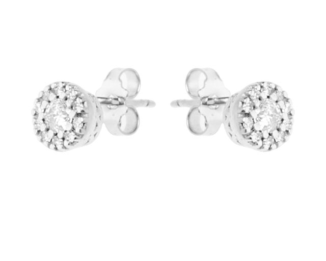 Earrings gold 750‰ with diamonds