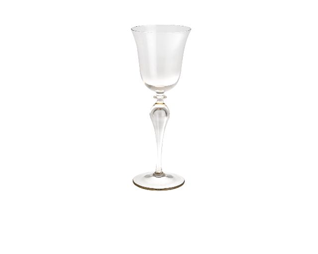 Wine glass prestige murano glass