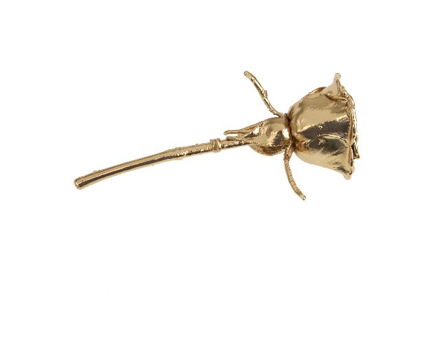 Bomboniera Rosa Smalto Oro Selezione Zanolli 55003 826236o