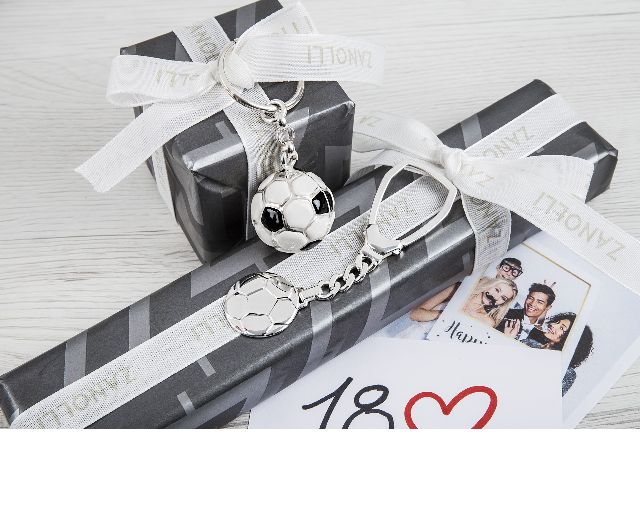 Keychain Football Silver Selezione Zanolli 129381 611pc00555