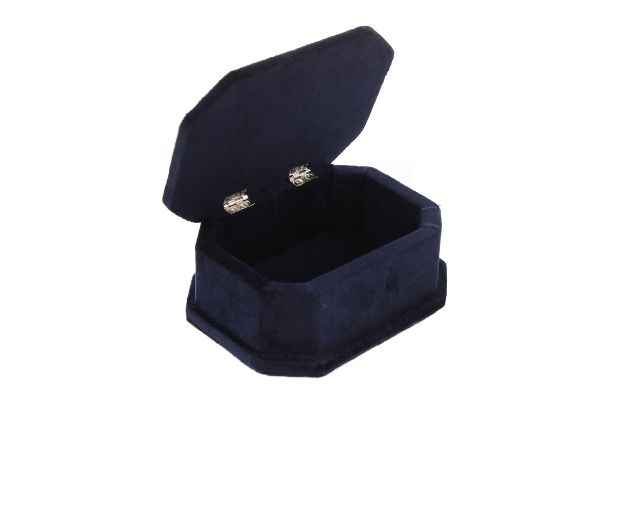 Scatola Portagioie Argento E Velluto Blu Selezione Zanolli 8647 248sc534b