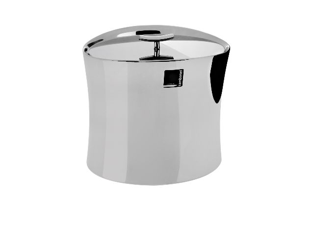Insulated ice bucket bamboo steel