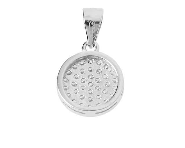 Ciondolo Bottone Argento Con Zirconi Selezione Zanolli 186141 611ci00177