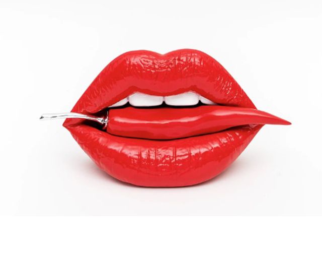 Red little mouth and red chilly pepper