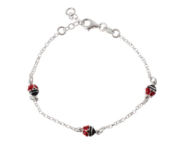 Bracciale bimba argento coccinelle