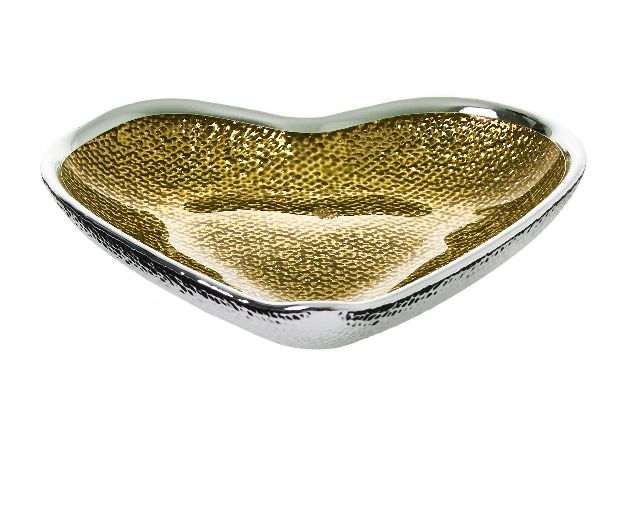 Heart saucer gold