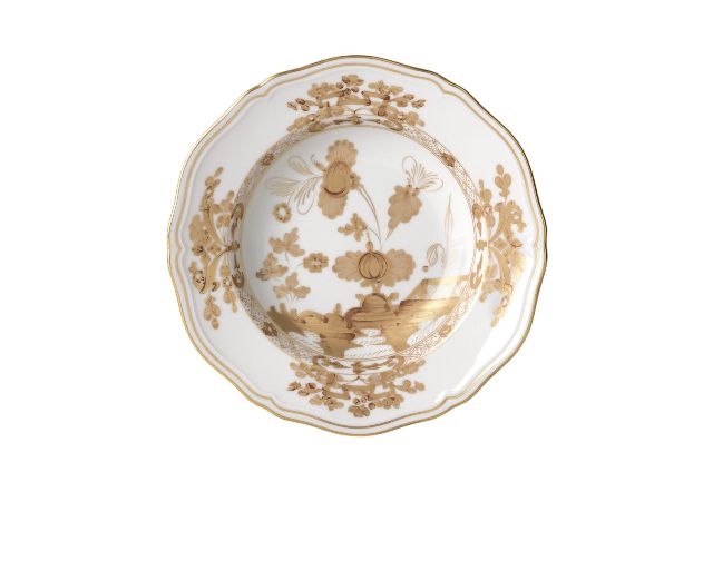 Soup plate oriente italiano aurum porcelain