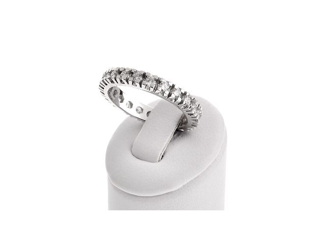 Ring eternity gold 750‰ with diamonds