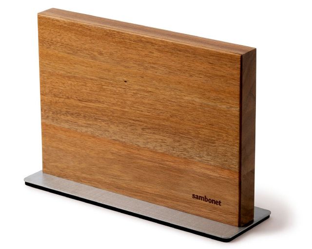 Ceppo coltelli magnetico black edge acciaio acacia