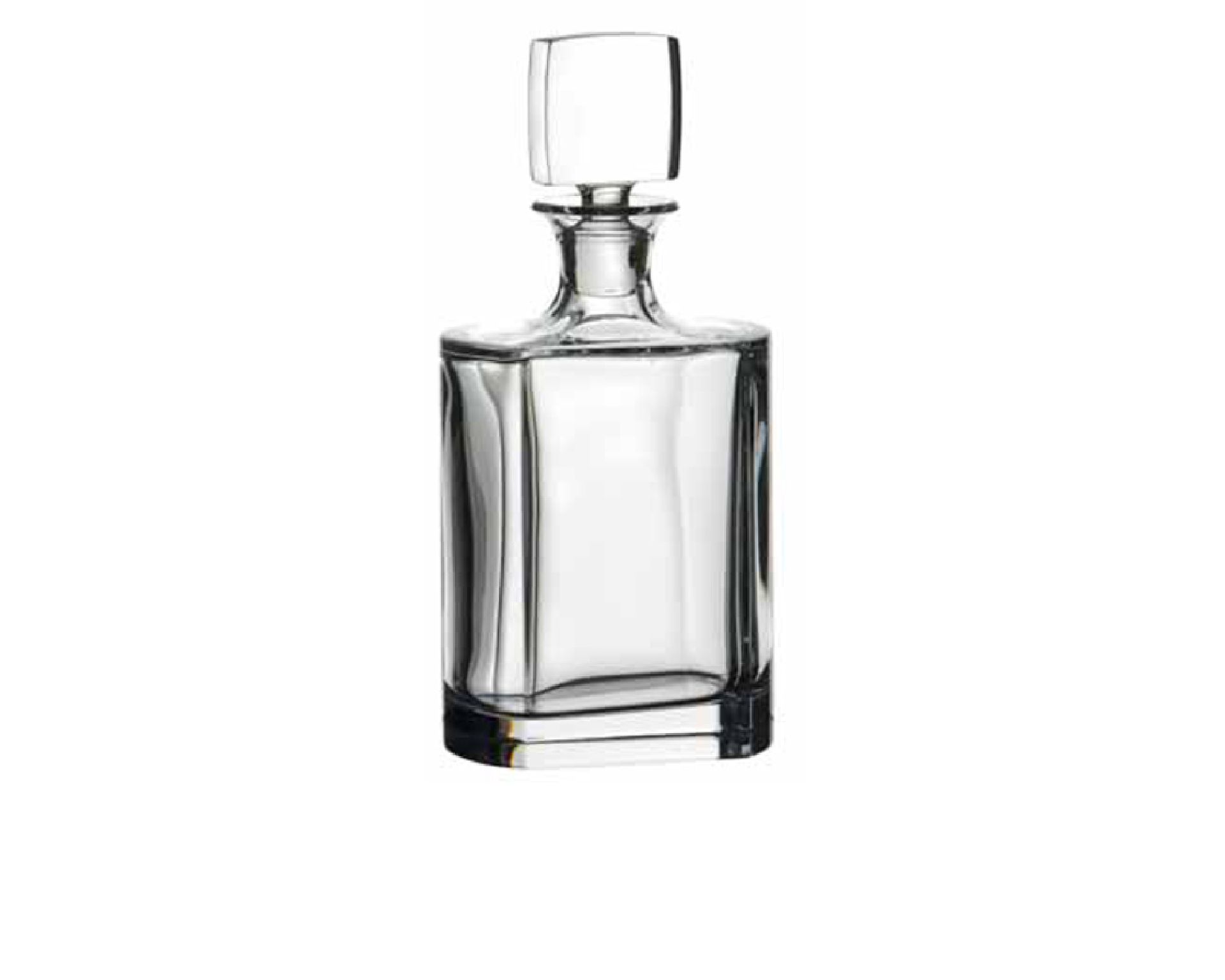 Whisky Bottle Manhattan Crystal With Cap Rogaska