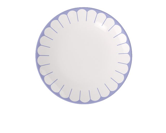 Dinner plate fleur bleu porcelain