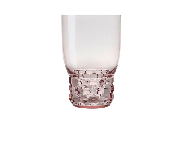 Bicchiere acqua jellies family colore rosa