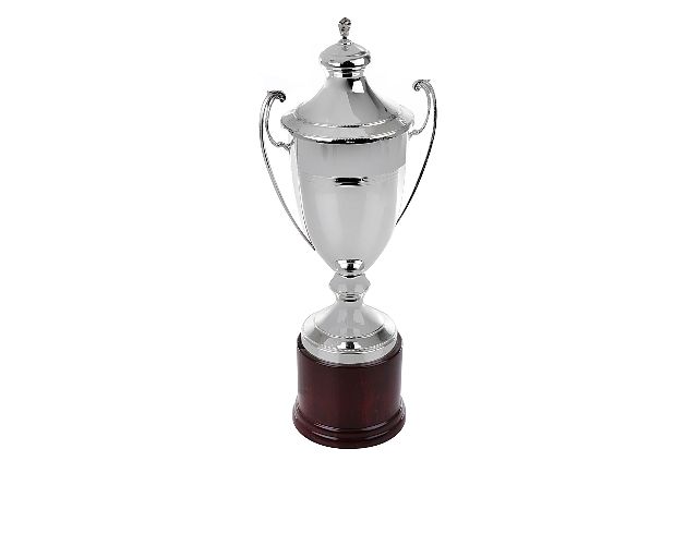 Cup silver with lid and handles