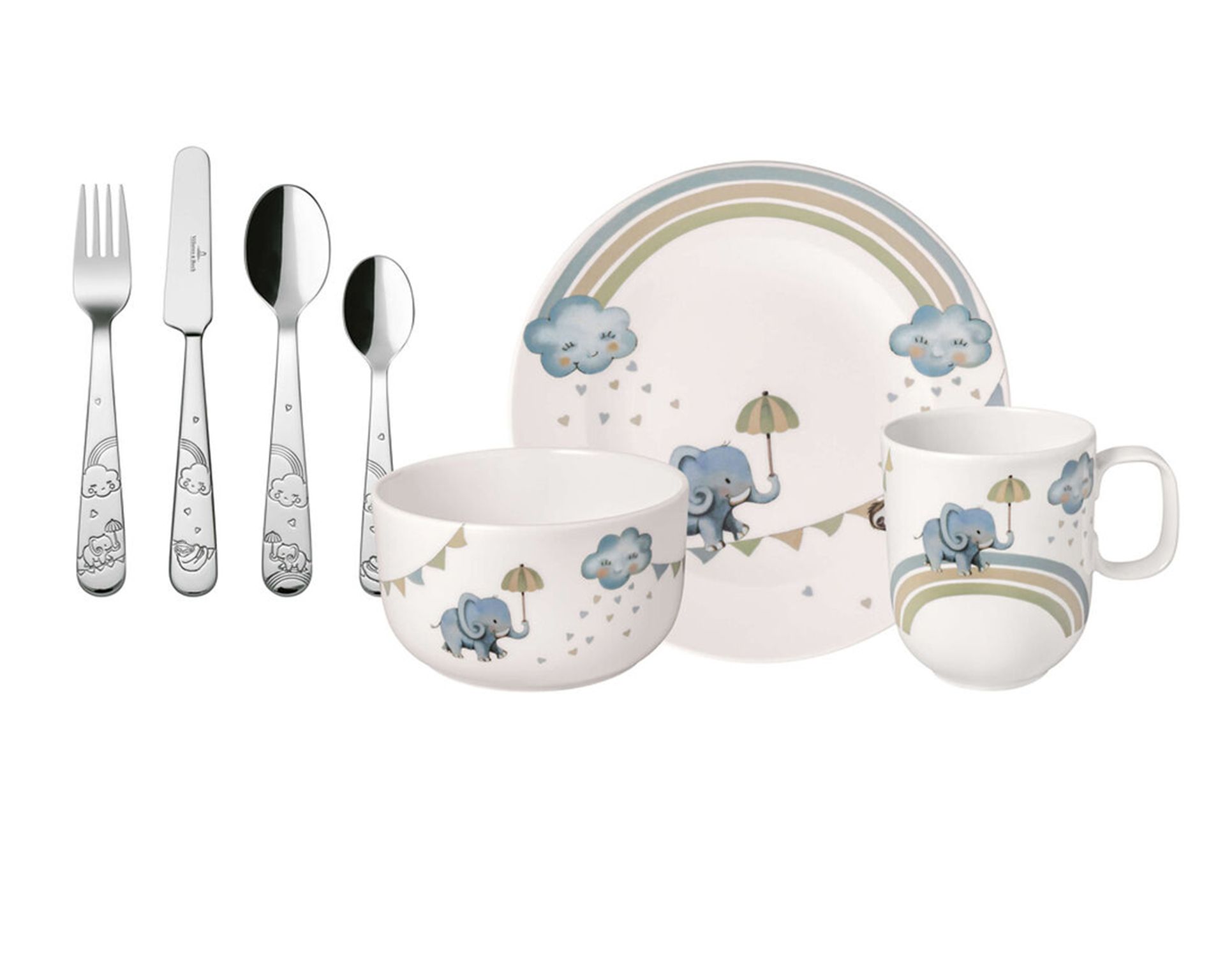 Set Pappa Walk Like An Elephant Porcellana Composto Da 7 Pezzi Villeroy E Boch