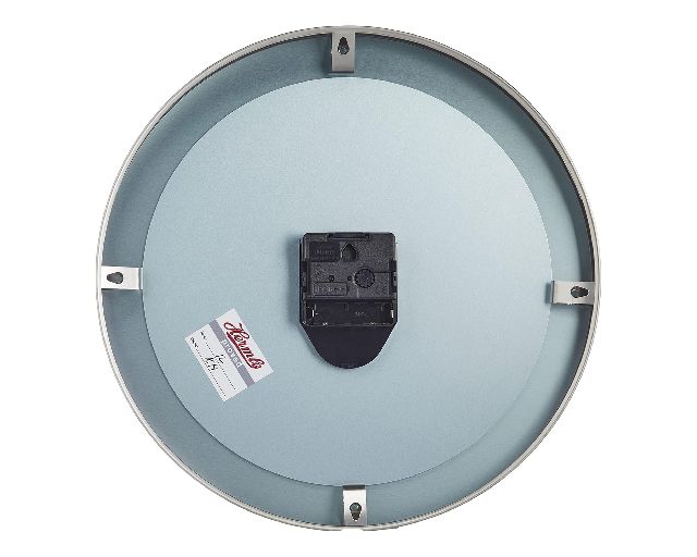 Wall Clock Steel Hermle 190439 888he30504002100