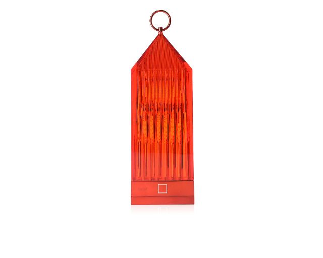 Lampada lantern rossa