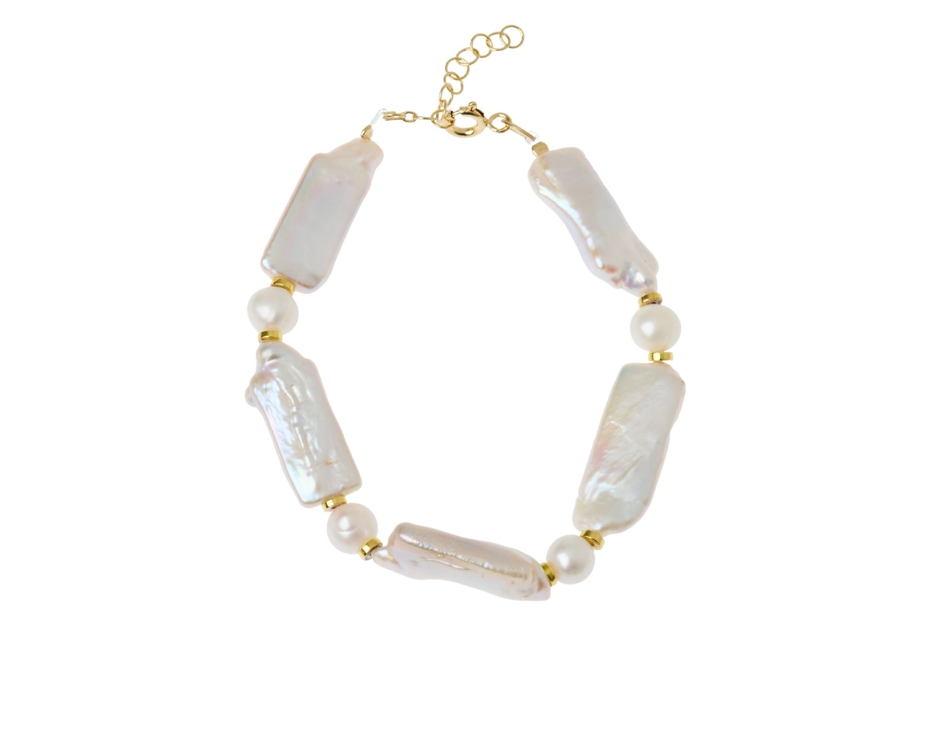 Bracciale Argento Dorato Con Perle Alternate Selezione Zanolli 188204 726br132820
