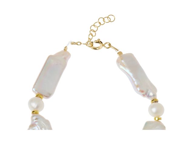 Bracciale Argento Dorato Con Perle Alternate Selezione Zanolli 188204 726br132820
