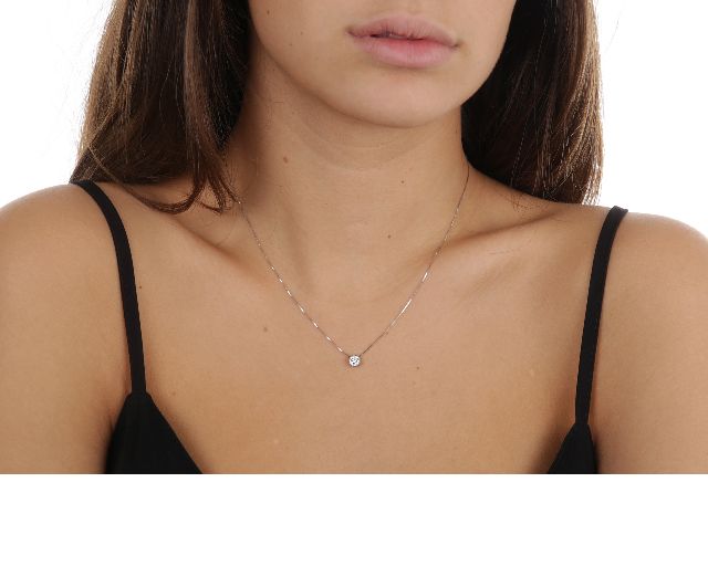 Collana la chicca oro 750‰ con diamanti