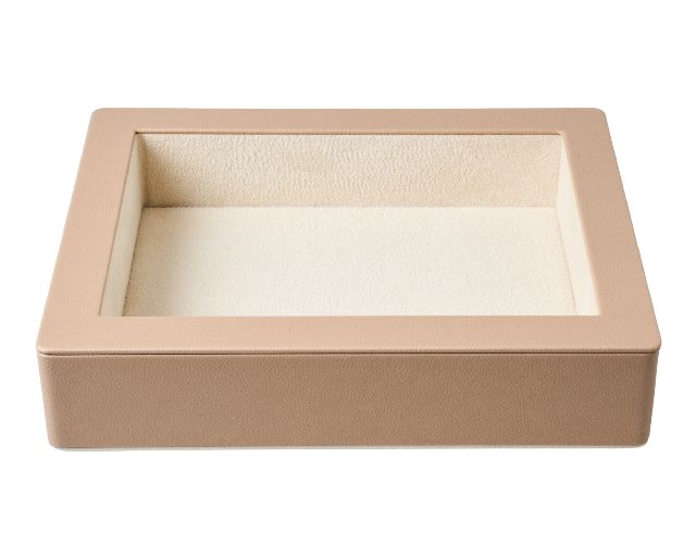 Svuotatasche in ecopelle beige