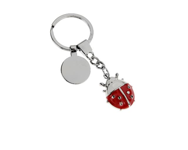 Portachiavi coccinella rossa
