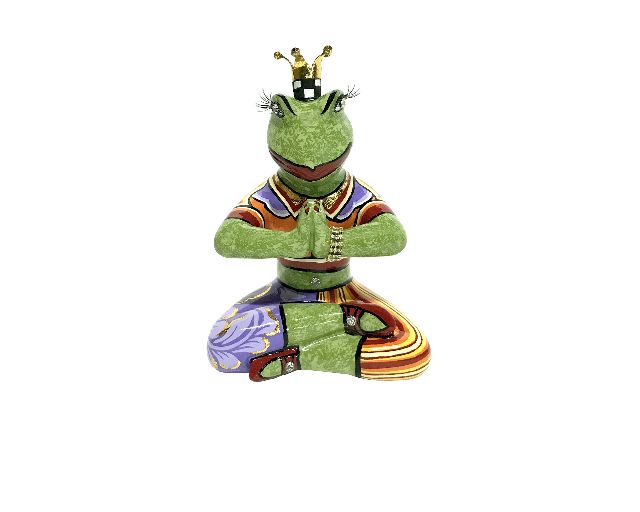 Rana yoga frog baba s dipinta a mano