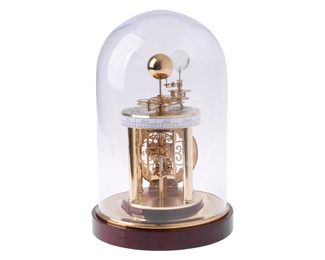 Table Clock Astrolabium Mahogany Hermle 190434 888he22836072987
