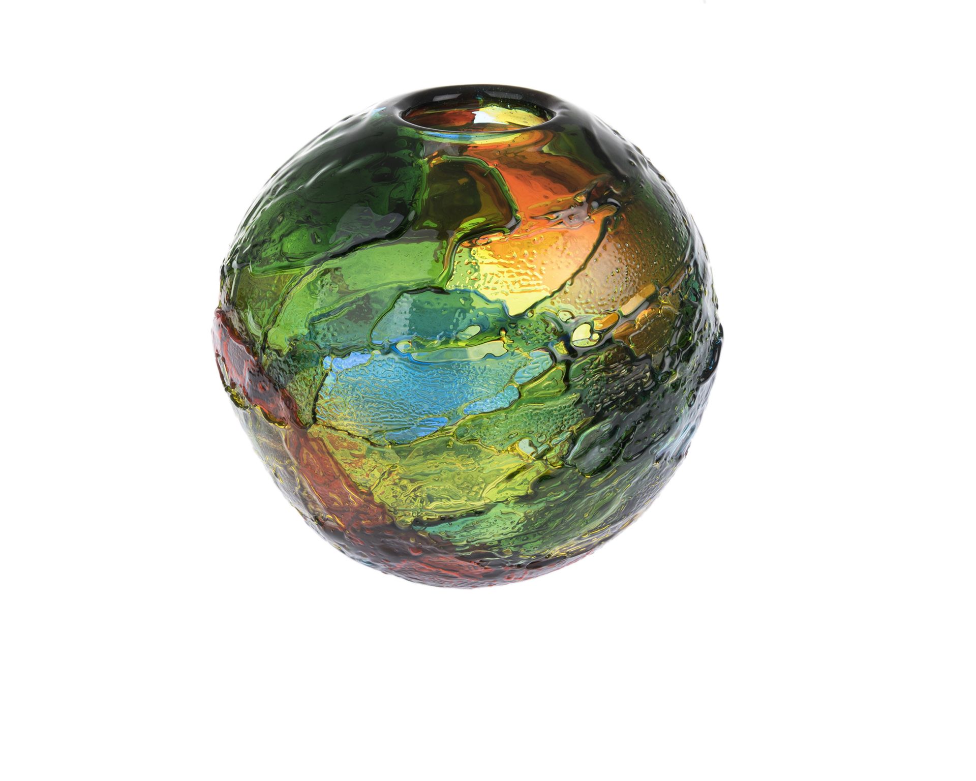 Vaso Geacolor Vetro Di Murano Multicolore Venini