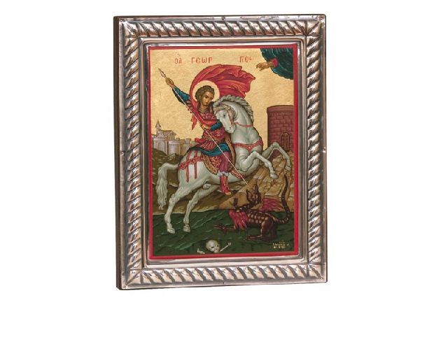 San giorgio and the dragon silver
