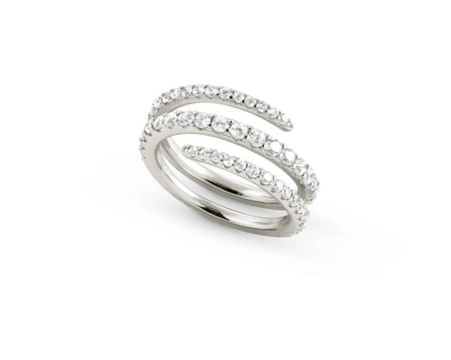 Ring lovelight silver with white cubic zirconia