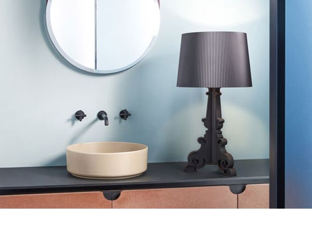 Lampada da tavolo bourgie nero con dimmer
