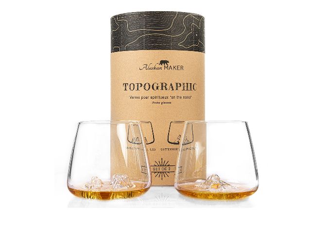 Whisky Glass Set Topographic Grand Canyonmatterhorn 2 Pieces Alaskan Maker 189439 200gm