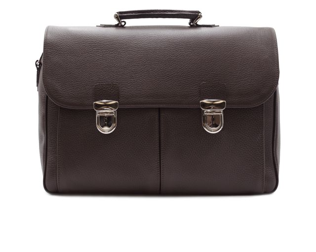 Cartella Job Pelle Testa Di Moro A Due Tasche Selezione Zanolli 171680 9381002brw