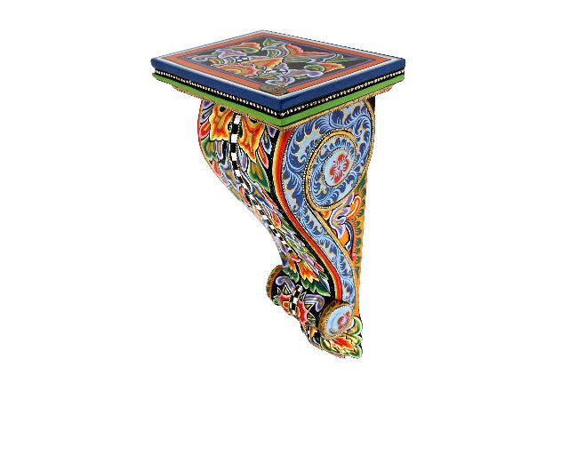 Wall console versailles dipinta a mano