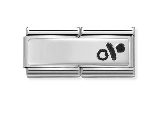Ciuccio composable acciaio e argento