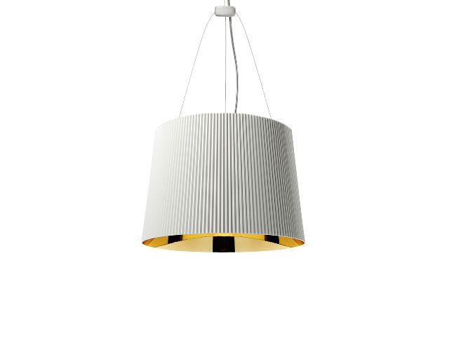 Lampada sospensione gè bianco e oro