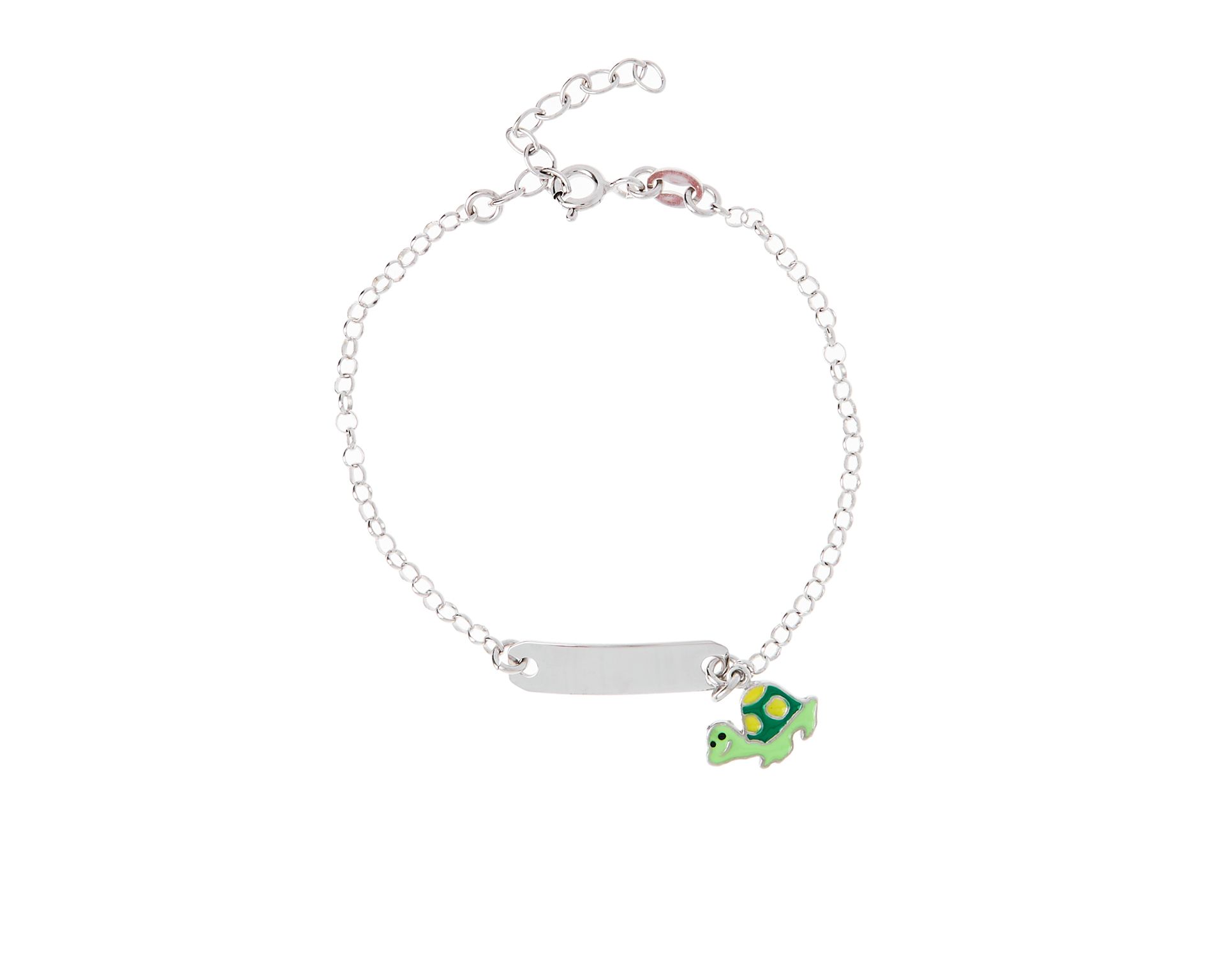 Bracciale Argento Con Tartaruga E Piastrina Selezione Zanolli 180567 935d5011bk0854r02